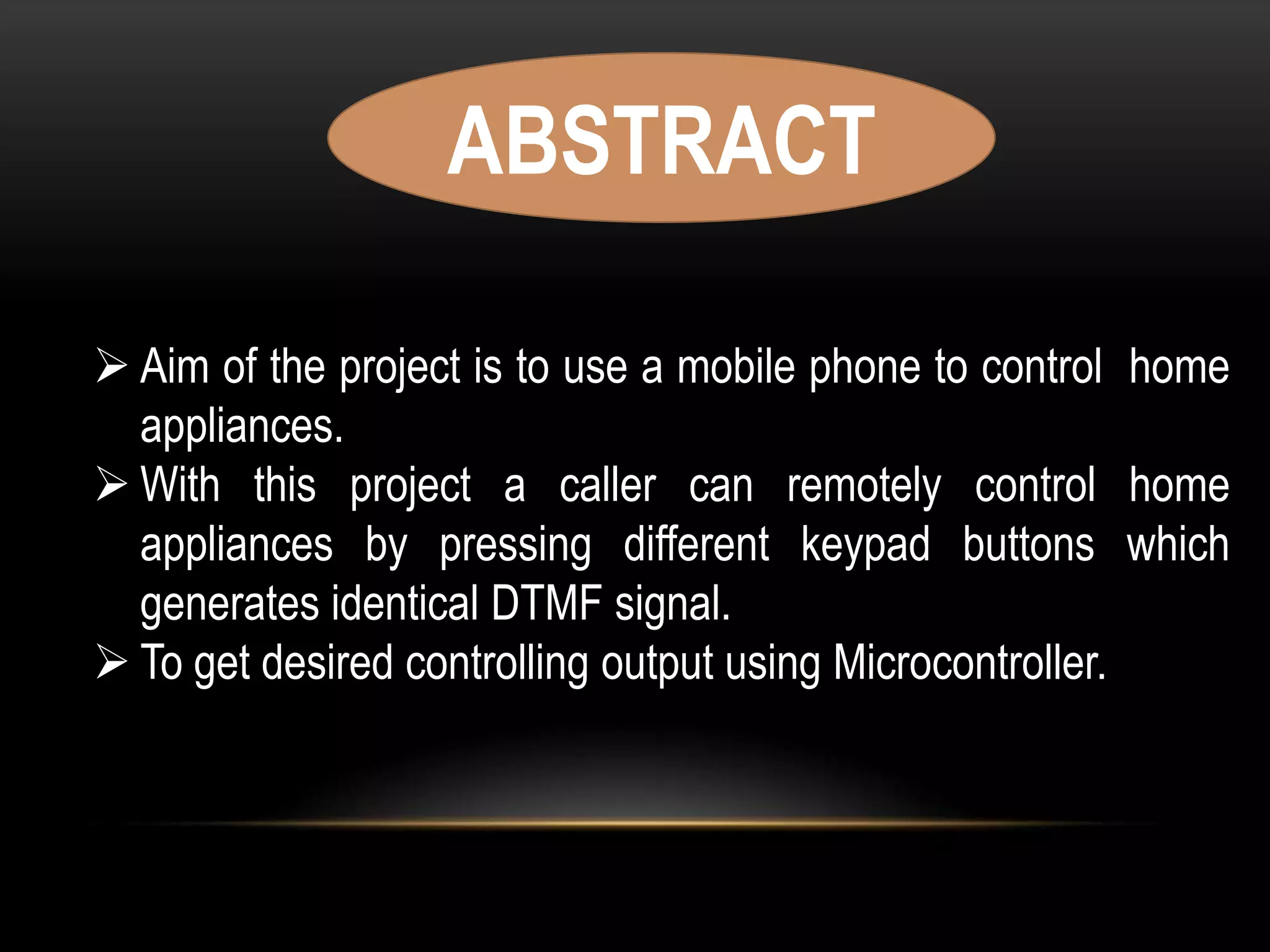 Microcontroller remote controlling project | PPTX | Home Appliances ...