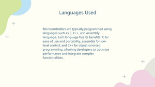 Microcontrollers and use of microcontroller | PPT