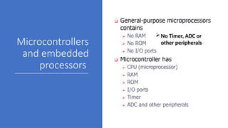 Det Microcontrollers Microcontrollers 1.pptx............,.......... | PPTX