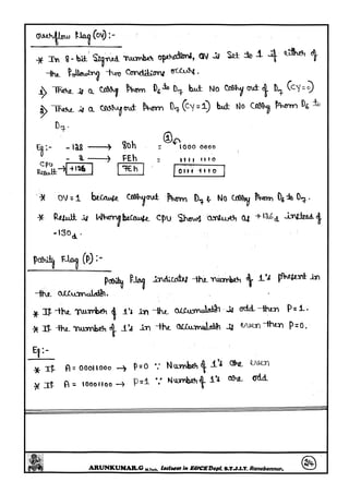 Microcontrollers(8051) Notes written by Arun Kumar G, Associate ...