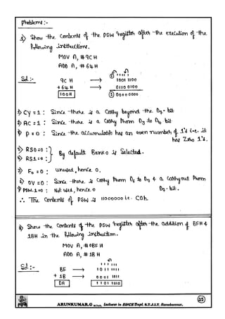 Microcontrollers(8051) Notes written by Arun Kumar G, Associate ...
