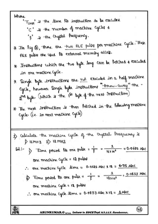 Microcontrollers(8051) Notes written by Arun Kumar G, Associate ...