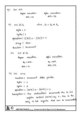 Microcontrollers(8051) Notes written by Arun Kumar G, Associate ...