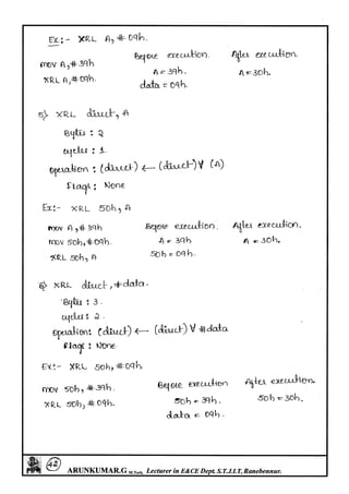 Microcontrollers(8051) Notes written by Arun Kumar G, Associate ...