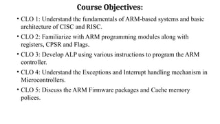 MICROCONTROLLERS mod1.pptx designs and functions operators | PPTX