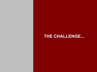 THE CHALLENGE... 