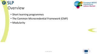 George Ubachs Microcredentials Modularity George Ubachs Microcredentials Modularity
