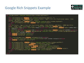Google Rich Snippets Example
 