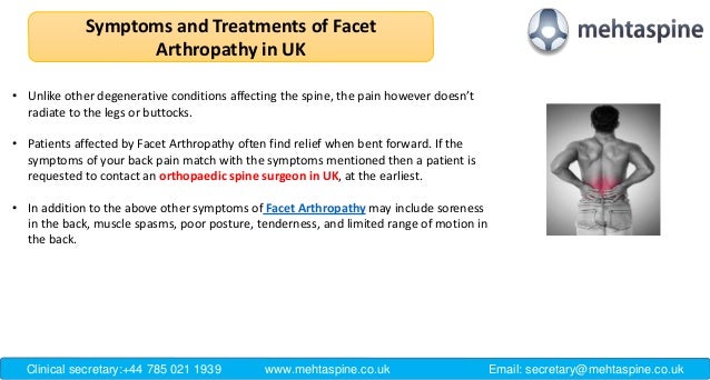 Facet Arthropathy Causes Symptoms And Treatments