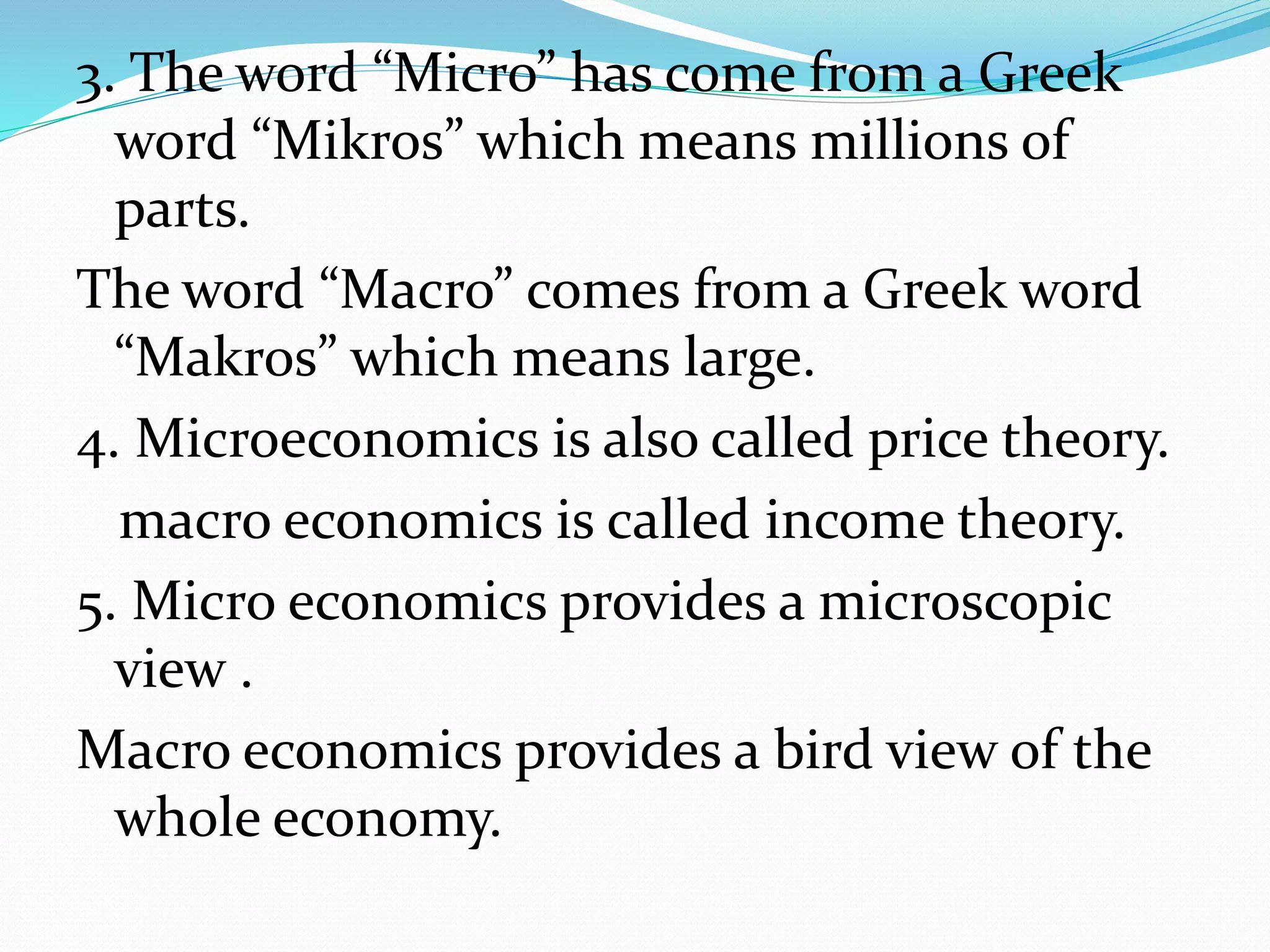 Micro Definition Example MICRO ECONOMICS-CHAPTER-1 | PPTX