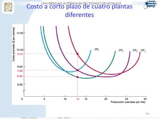 Costo a corto plazo de cuatro plantas
             diferentes




                                        261
 