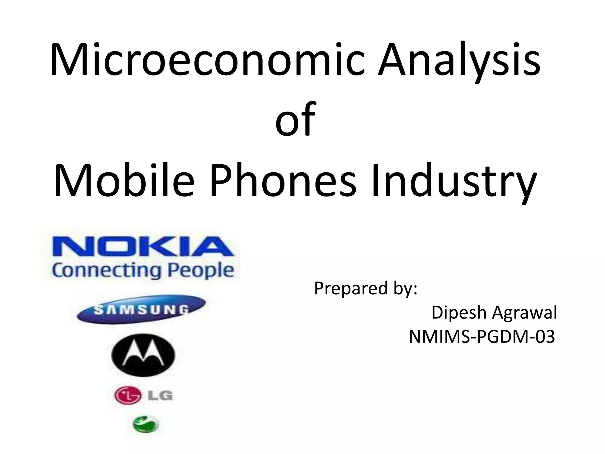 Microeconomic analysis of mobile phone industry | PPTX