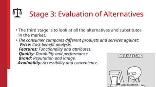 the 5 stages of consumer decision making process | PPTX