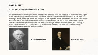 MICROECONOMICS: RENT AND THEORIES OF RENT | PPTX