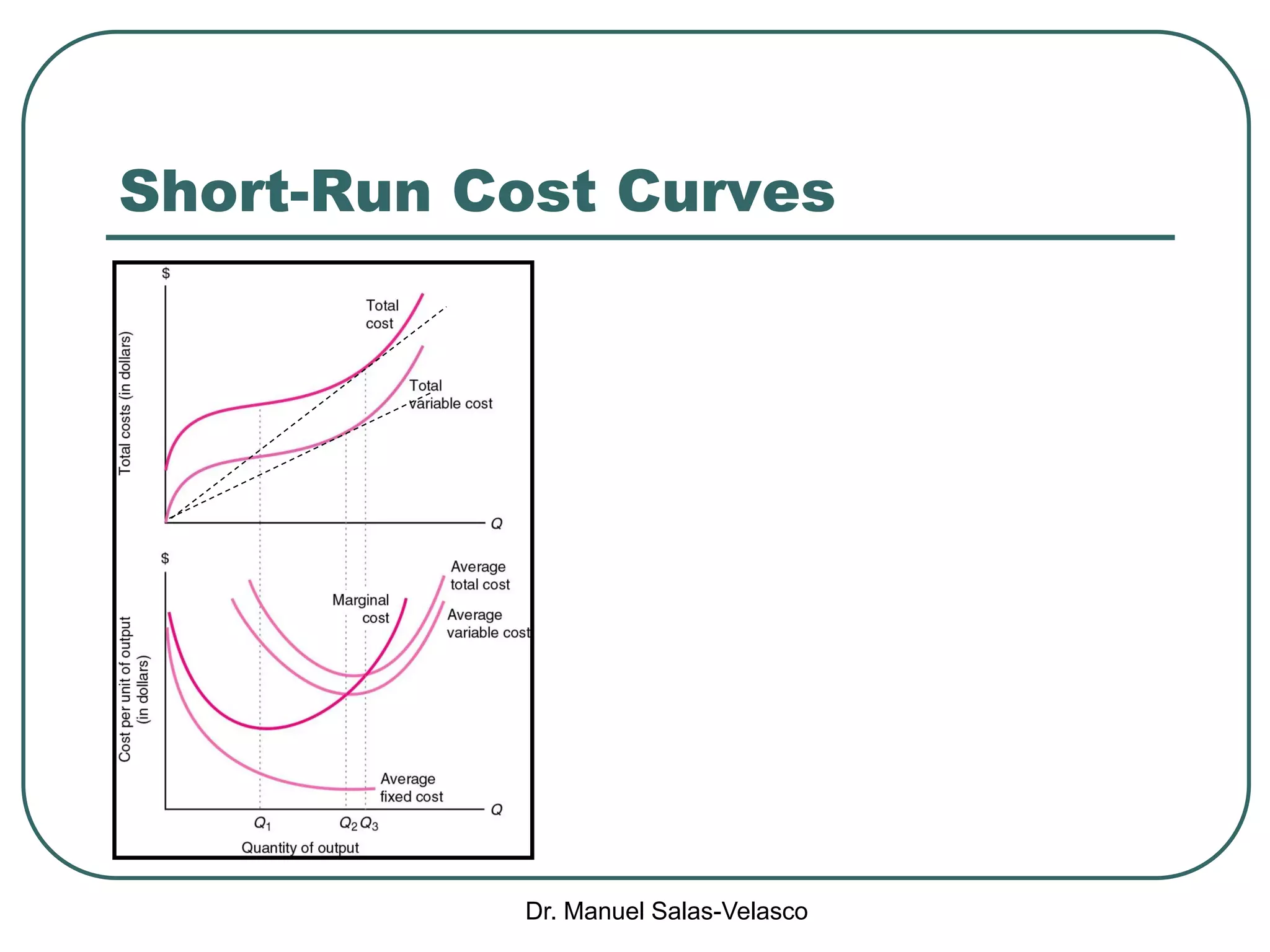 Dr. Manuel Salas-Velasco
Short-Run Cost Curves
 