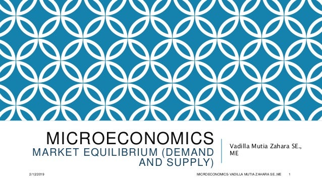 Microeconomics Demand Supply 1