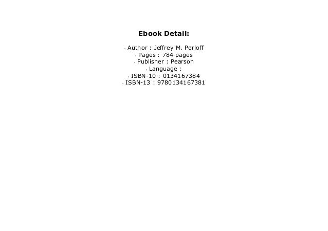 Perloff jeffrey m. microeconomics pdf Perloff jeffrey m. microeconomics pdf