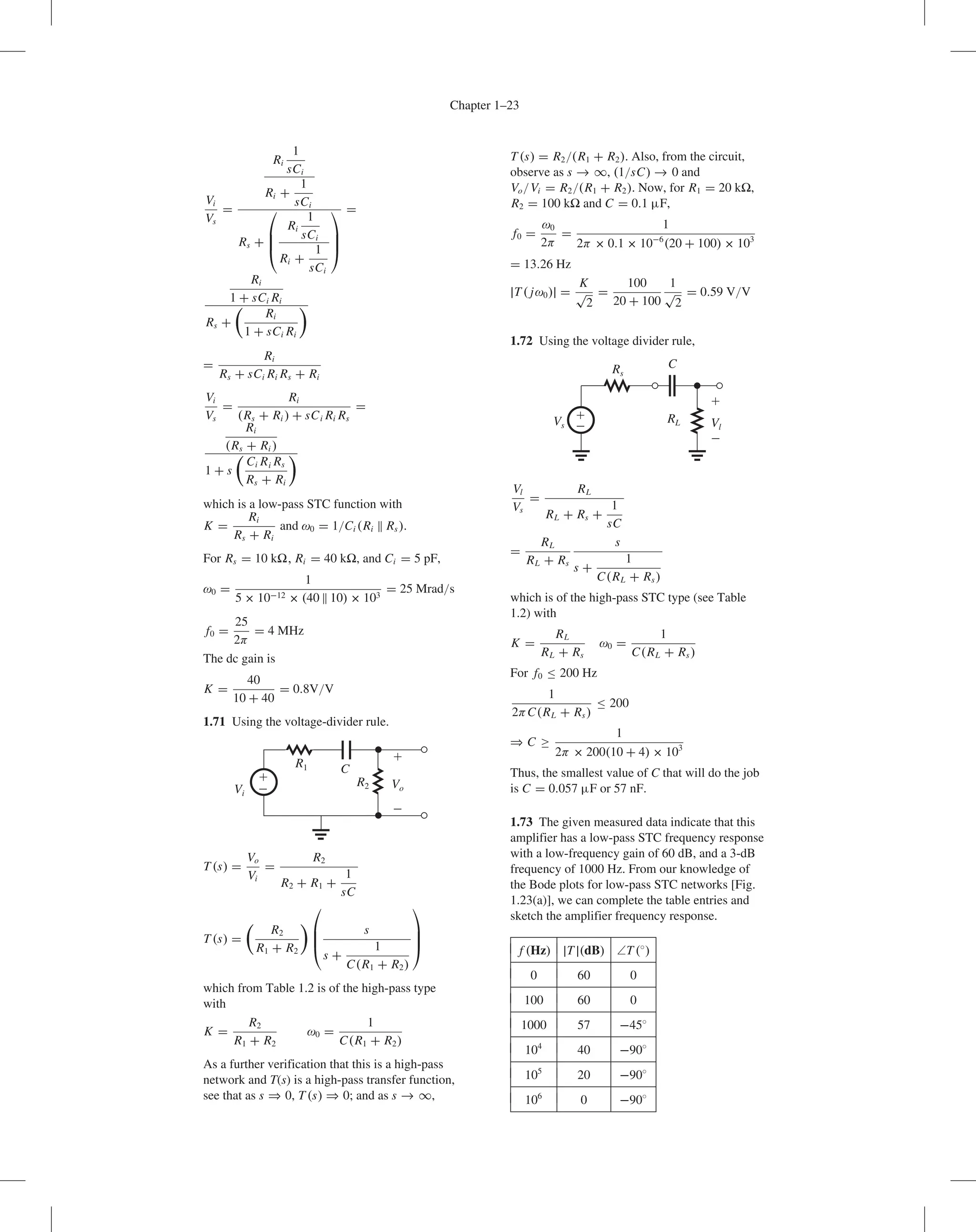 Microelectronics Problems Answers to Problems for Microelectronic Circuits, 8th Edition - Adel ...