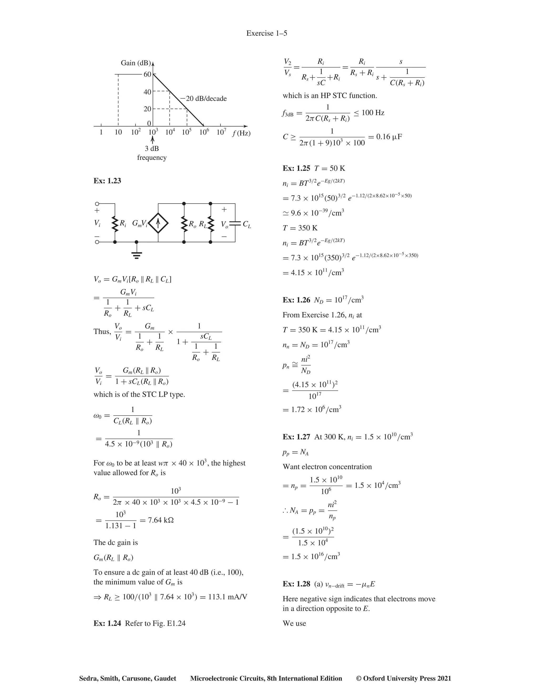 Microelectronics Problems Solutions for Problems in Microelectronic Circuits, 8th International ...