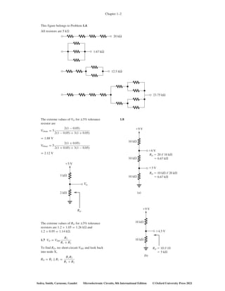 Microelectronics Problems Solutions for Problems in Microelectronic Circuits, 8th International ...