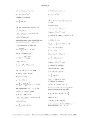 Microelectronics Problems Solutions for Problems in Microelectronic Circuits, 8th International ...