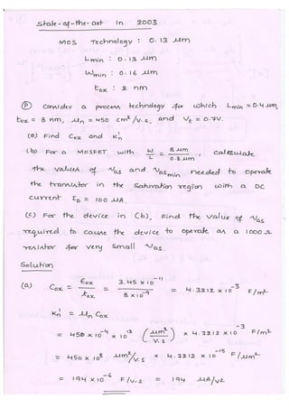 Microelectronic Circuits (10EC63) Notes for Visvesvaraya Technological University Syllabus
