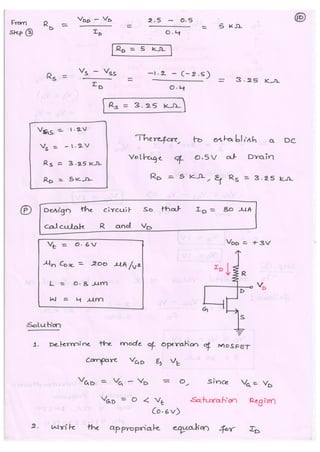 Microelectronic Circuits (10EC63) Notes for Visvesvaraya Technological University Syllabus