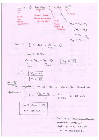 Microelectronic Circuits (10EC63) Notes for Visvesvaraya Technological University Syllabus