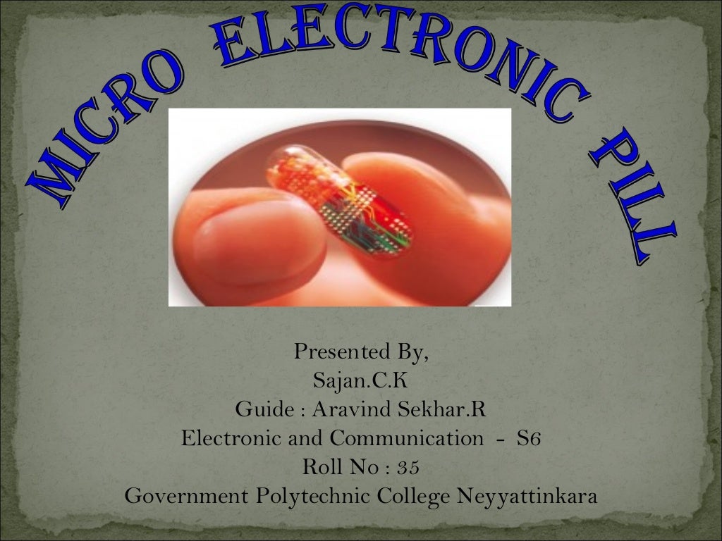 Micro electronic pill