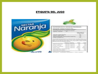 ETIQUETA DEL JUGO
 