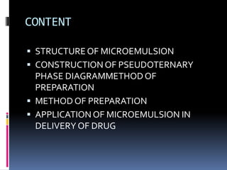 Microemulsion | PPTX