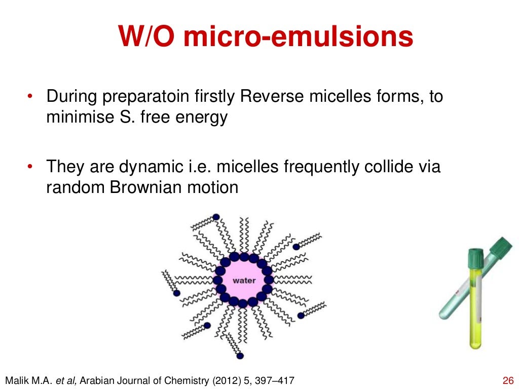Microemulsion vs. nanoemulsion