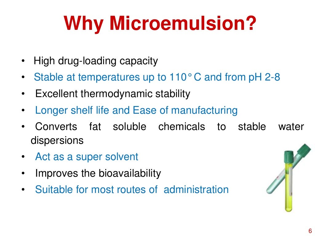 Microemulsion vs. nanoemulsion