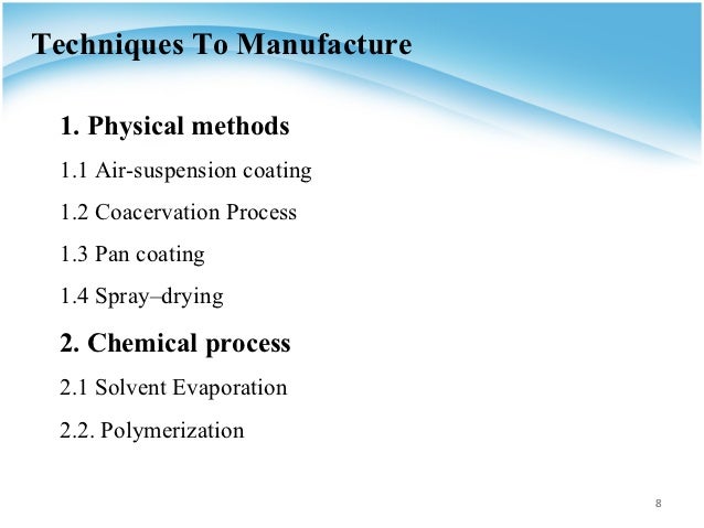 steps solution 3 formation Microencapsulation
