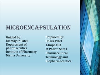 Microencapsulation | PDF