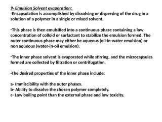 Microencapsulation.pptx pharmaceutical tech. | PPTX