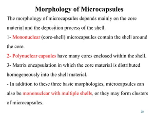 Encapsulation Shell Microencapsulation final prof.pdf pharm d | PDF