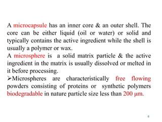 Microencapsulation final prof.pdf pharm d | PDF