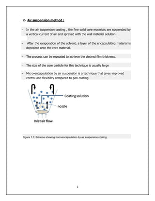 Microencapsulation methods | DOCX