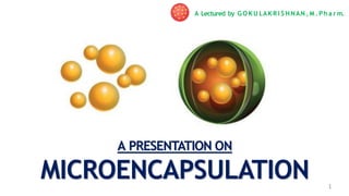 Microencapsulation and their Application in Novel Drug Delivery | PDF