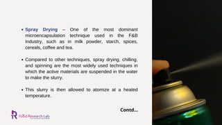 Microencapsulation technology in food and beverage industry | PDF