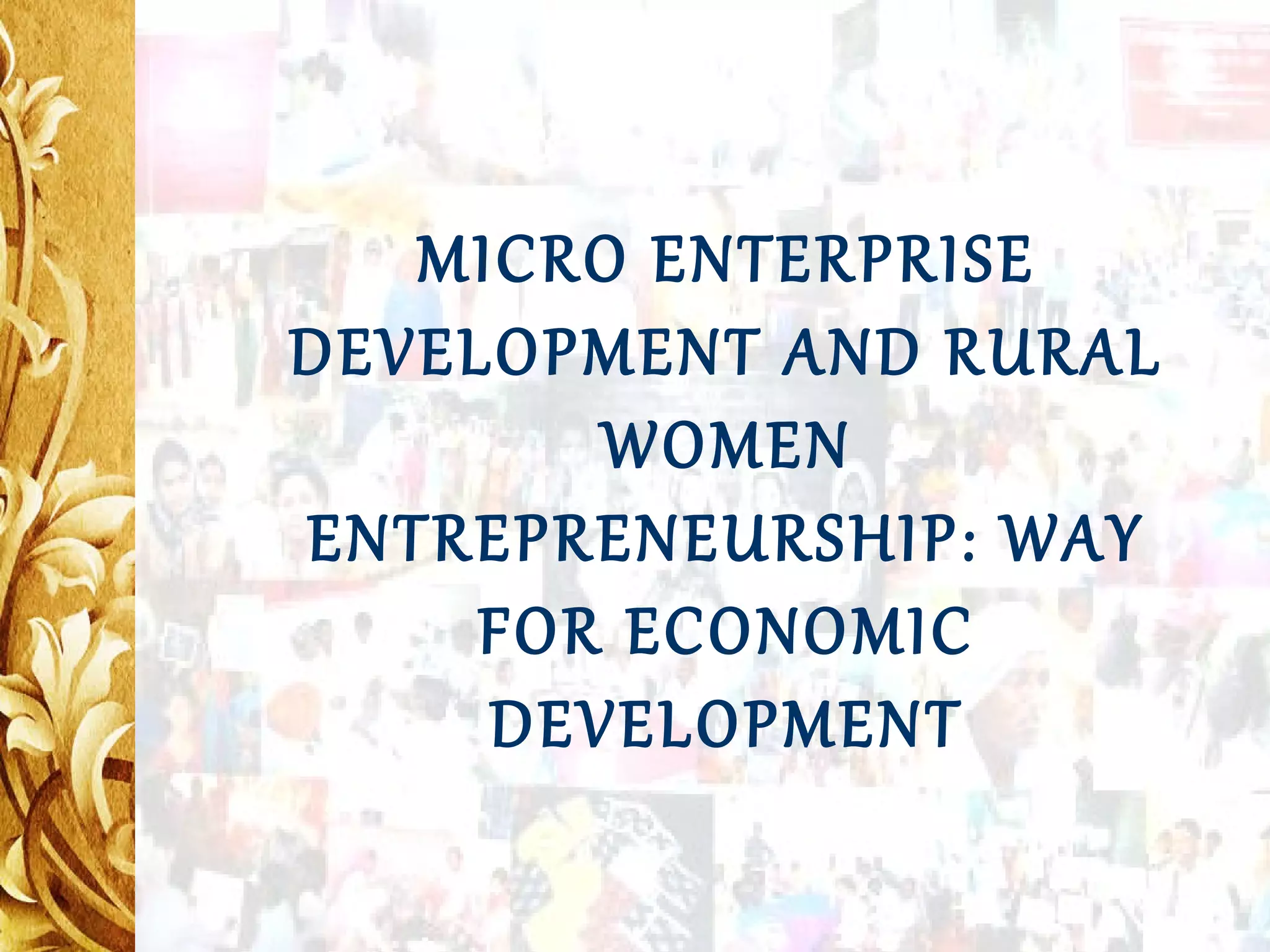 Micro enterprise development and rural women enterpurinship by Parvani ...
