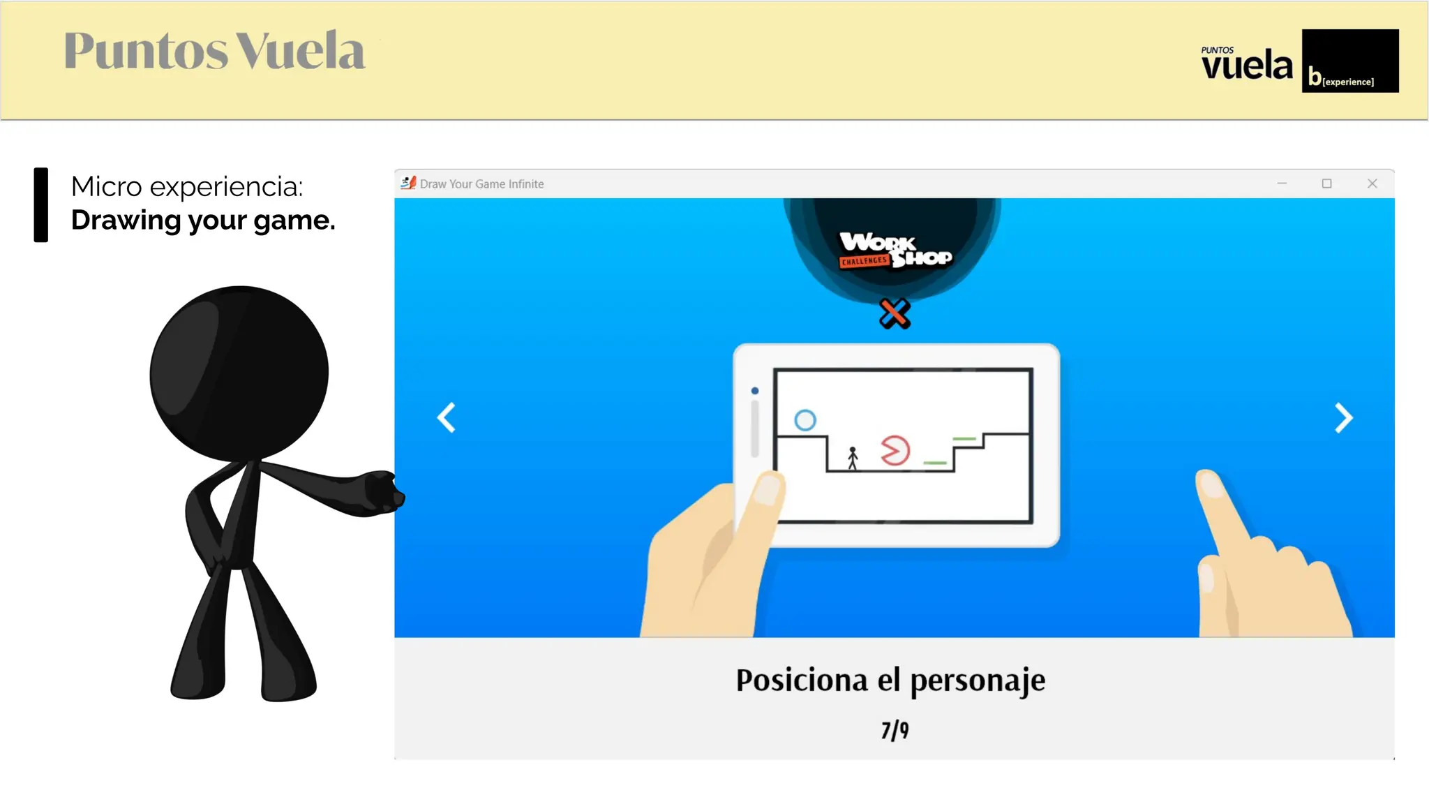 Microexperiencia:
Drawing your game.