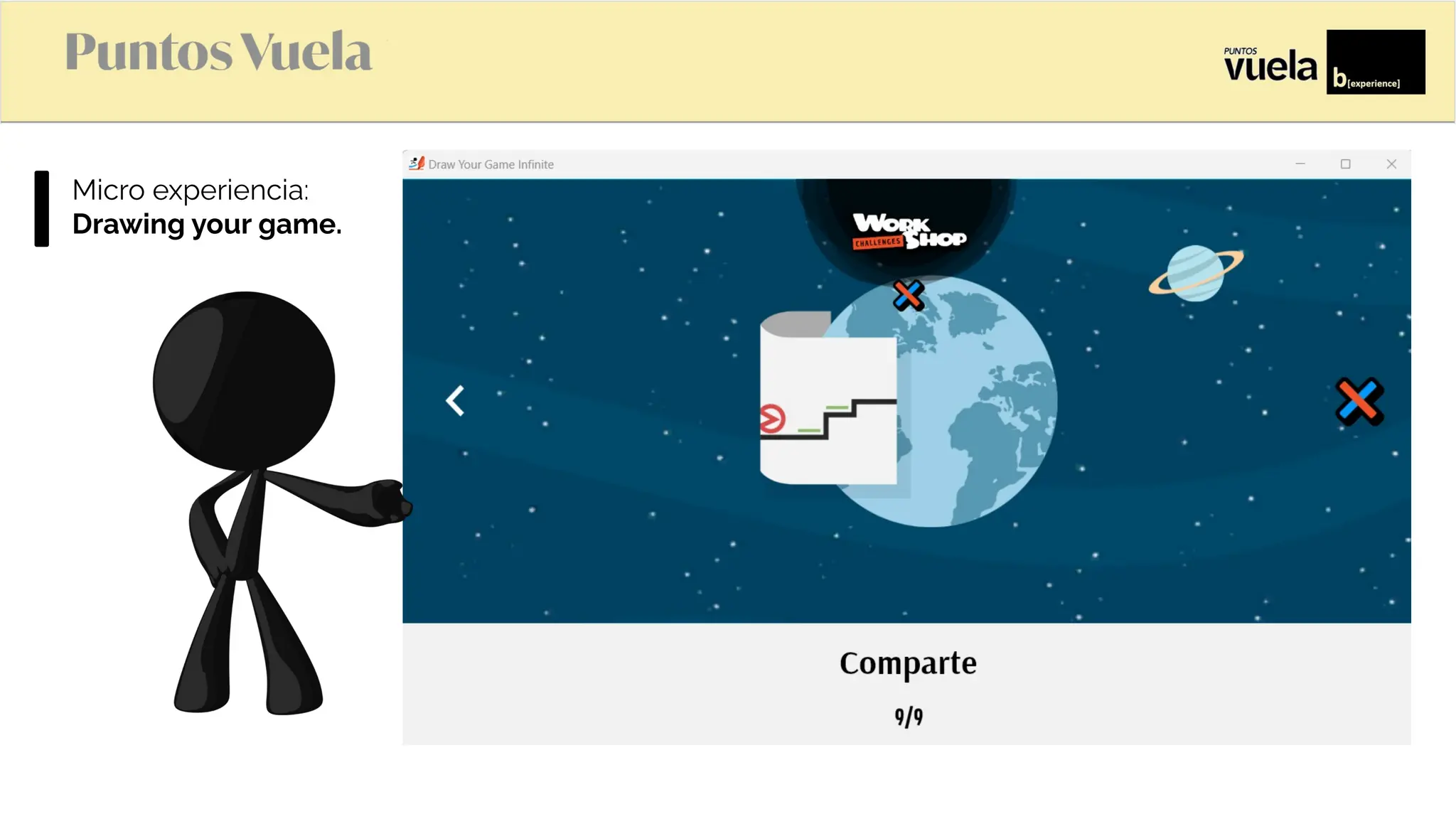 Microexperiencia:
Drawing your game.