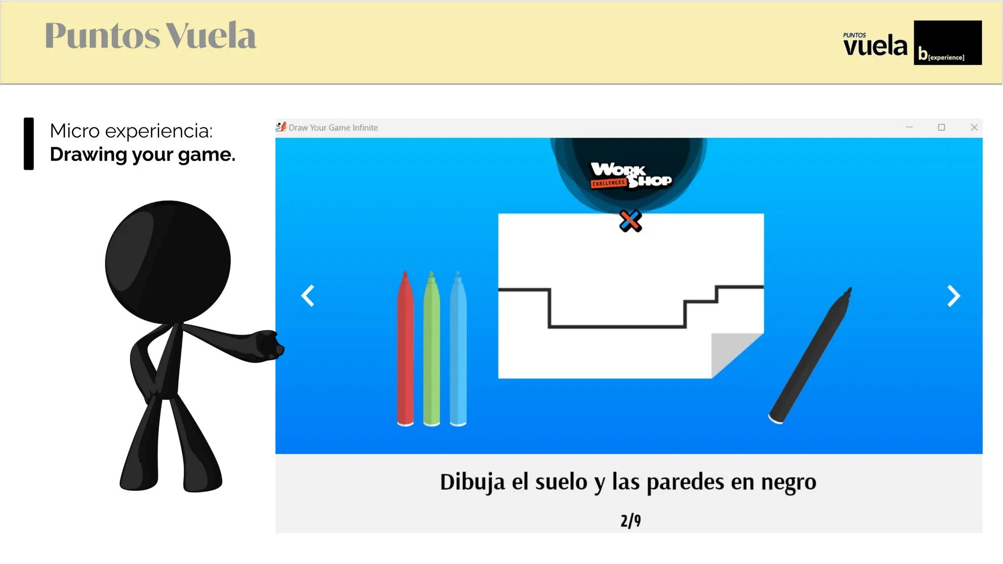 Microexperiencia:
Drawing your game.