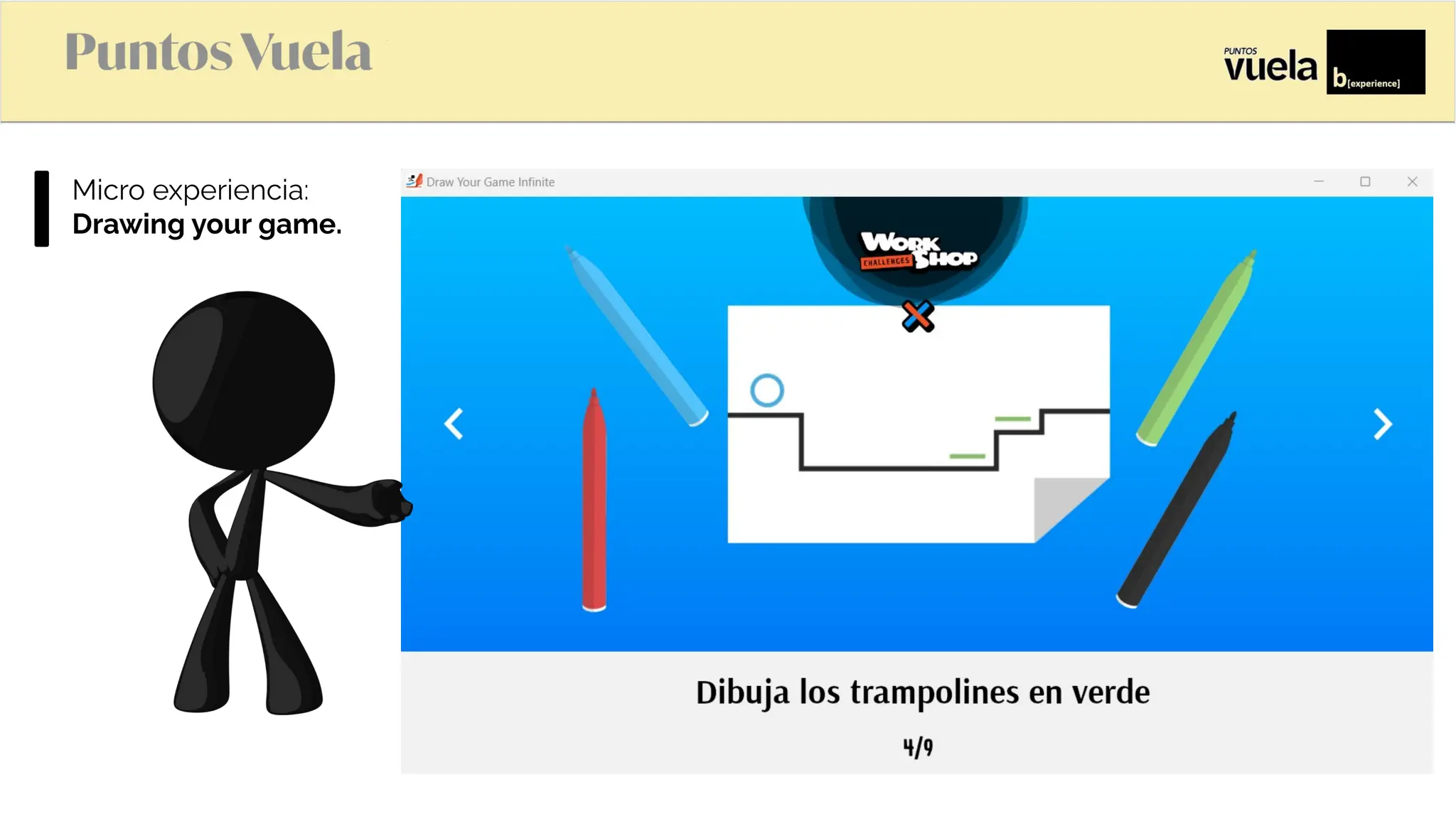 Microexperiencia:
Drawing your game.