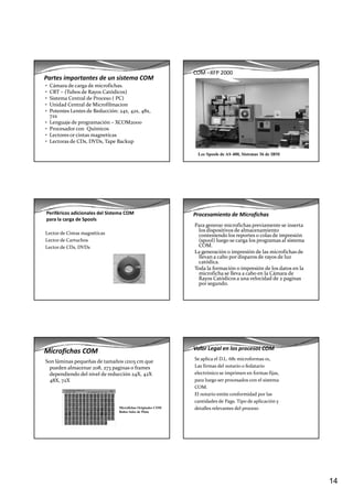 Microfilm (terminos rollos, etapas de microfilmacion) - ucss | PDF