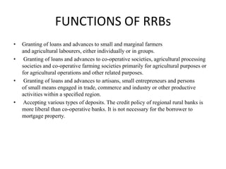 Functions Rural Banks Micro finance and rural banking | PPTX