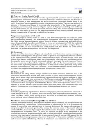 Microfinance banks and entrepreneurship development in nigeria | PDF ...