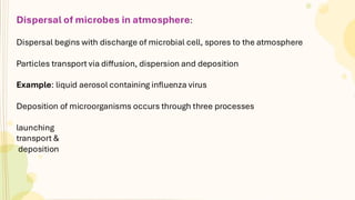 Diffuse Dispersal Microflora of air Microbial quality control and testing | PDF